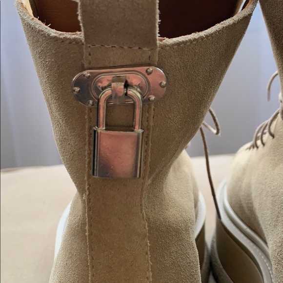 Suede combat boots -size 8.5 - Picture 4 of 13